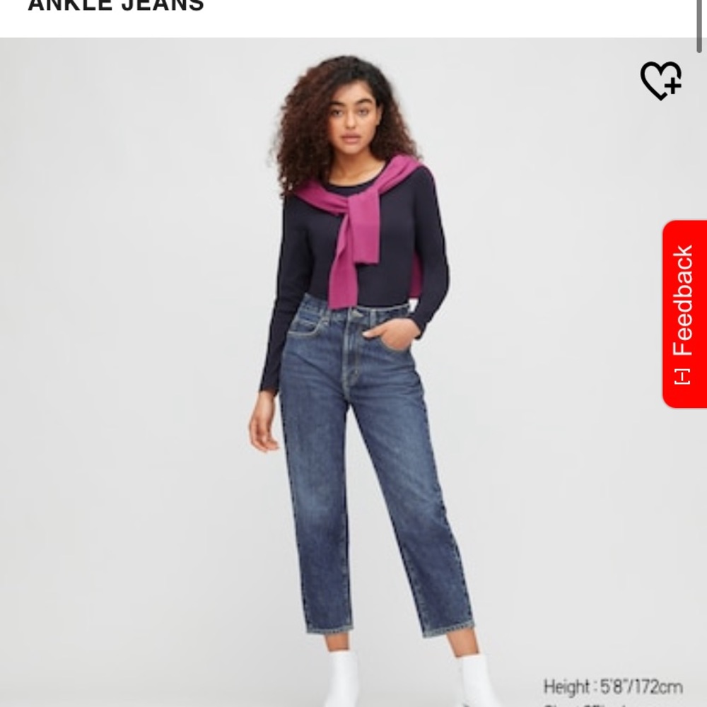 Uniqlo Slouch Tapered Ankle Jeans